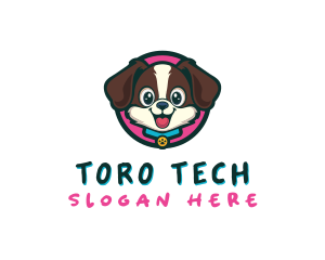 Cute Cartoon Puppy logo design