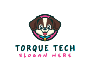 Cute Cartoon Puppy logo design