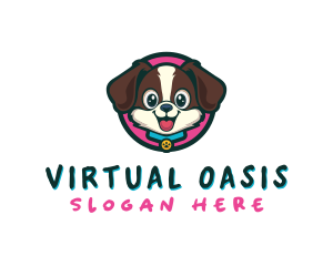 Cute Cartoon Puppy logo design