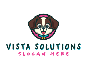 Cute Cartoon Puppy logo design