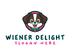 Cute Cartoon Puppy logo design