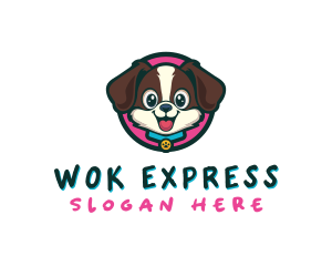 Cute Cartoon Puppy logo design