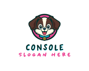 Grooming - Cute Cartoon Puppy logo design