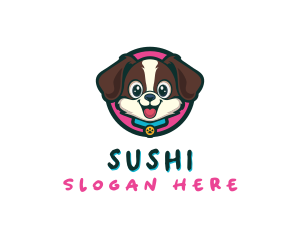 Cute Cartoon Puppy logo design