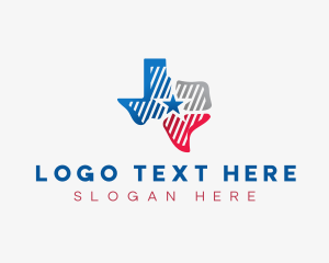 Region - Texas State Map logo design