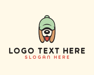 Doggo - Baseball Cap Beagle logo design