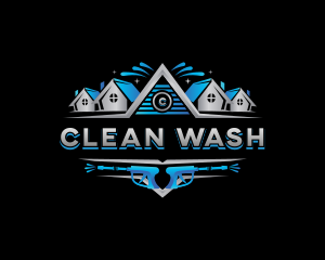 Pressure Wash Cleaning logo design