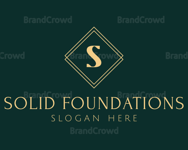 Premium Gold Diamond Logo