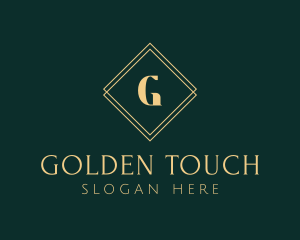 Premium Gold Diamond logo design