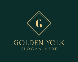 Premium Gold Diamond logo design