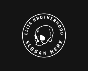 Fraternity - Halloween Skull Tattoo logo design