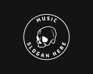 Hiphop - Halloween Skull Tattoo logo design
