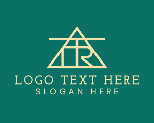 Letter Cr - Modern Business Triangle logo design