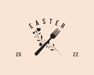 Restaurant Flower Fork Logo