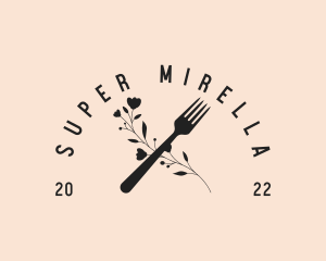 Restaurant Flower Fork Logo