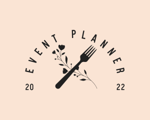 Restaurant Flower Fork Logo