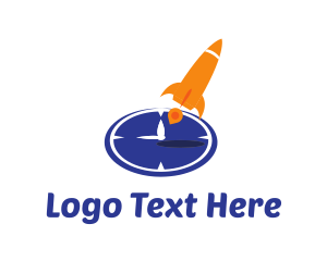 Clock - Time Clock Rocket logo design