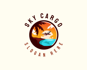 Airplane Travel Vacation logo design