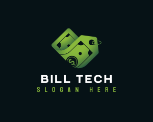Bill - Dollar Bill Price Tag logo design