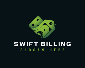 Dollar Bill Price Tag logo design