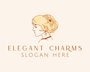 Elegant Woman Jewelry logo design