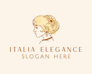 Elegant Woman Jewelry logo design