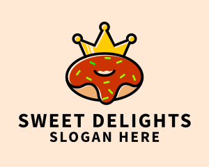 Crown Dessert Donut  logo design