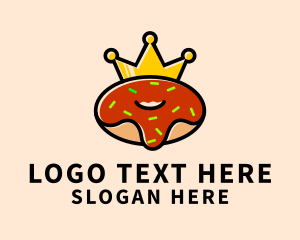 Donut - Crown Dessert Donut logo design