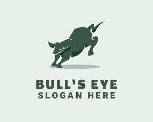 Angry Wild Bull  logo design