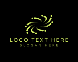Lab - Swirl Dot Data App logo design