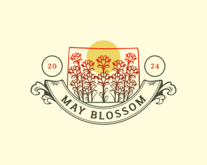 Paintbrush Flower Wyoming  logo design