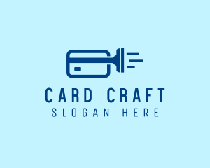 Cleaning Credit Card  logo design