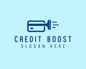 Credit - Cleaning Credit Card logo design