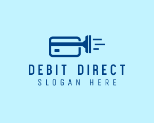 Debit - Cleaning Credit Card logo design