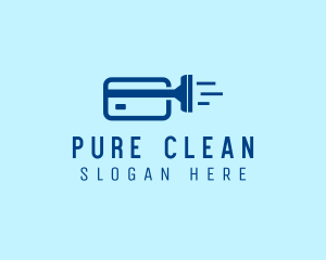 Cleaning Credit Card  logo design