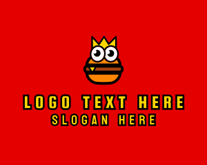 Food Blog - Monster Burger King logo design