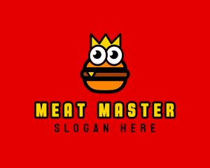 Monster Burger Crown logo design