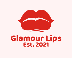 Sexy Red Lips  logo design