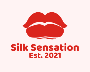 Sensual - Sexy Red Lips logo design