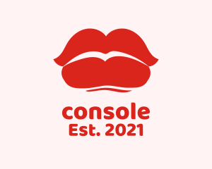 Female - Sexy Red Lips logo design
