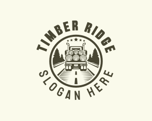 Logging - Forest Logging Truck logo design