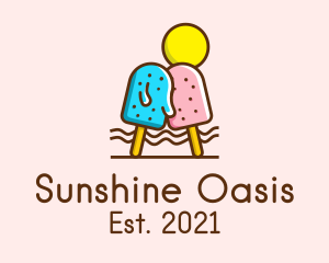 Summer Ice Cream Popsicle  logo design