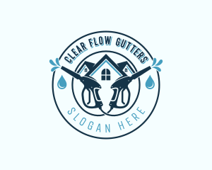 Gutter Pressure Washing logo design