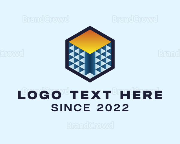 Construction Property Cube Logo
