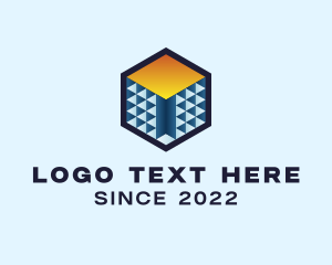Construction Property Cube  logo design