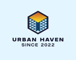 Construction Property Cube  logo design