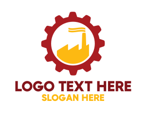 Warehouse - Industrial Factory Gear logo design