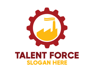 Workforce - Industrial Factory Gear logo design