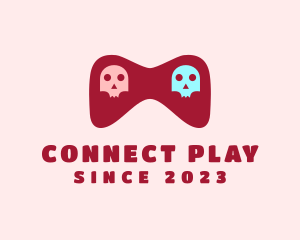Multiplayer - Skull Gaming Controller logo design