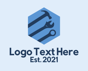 Fixing - Hexagon Mechanic Tools logo design